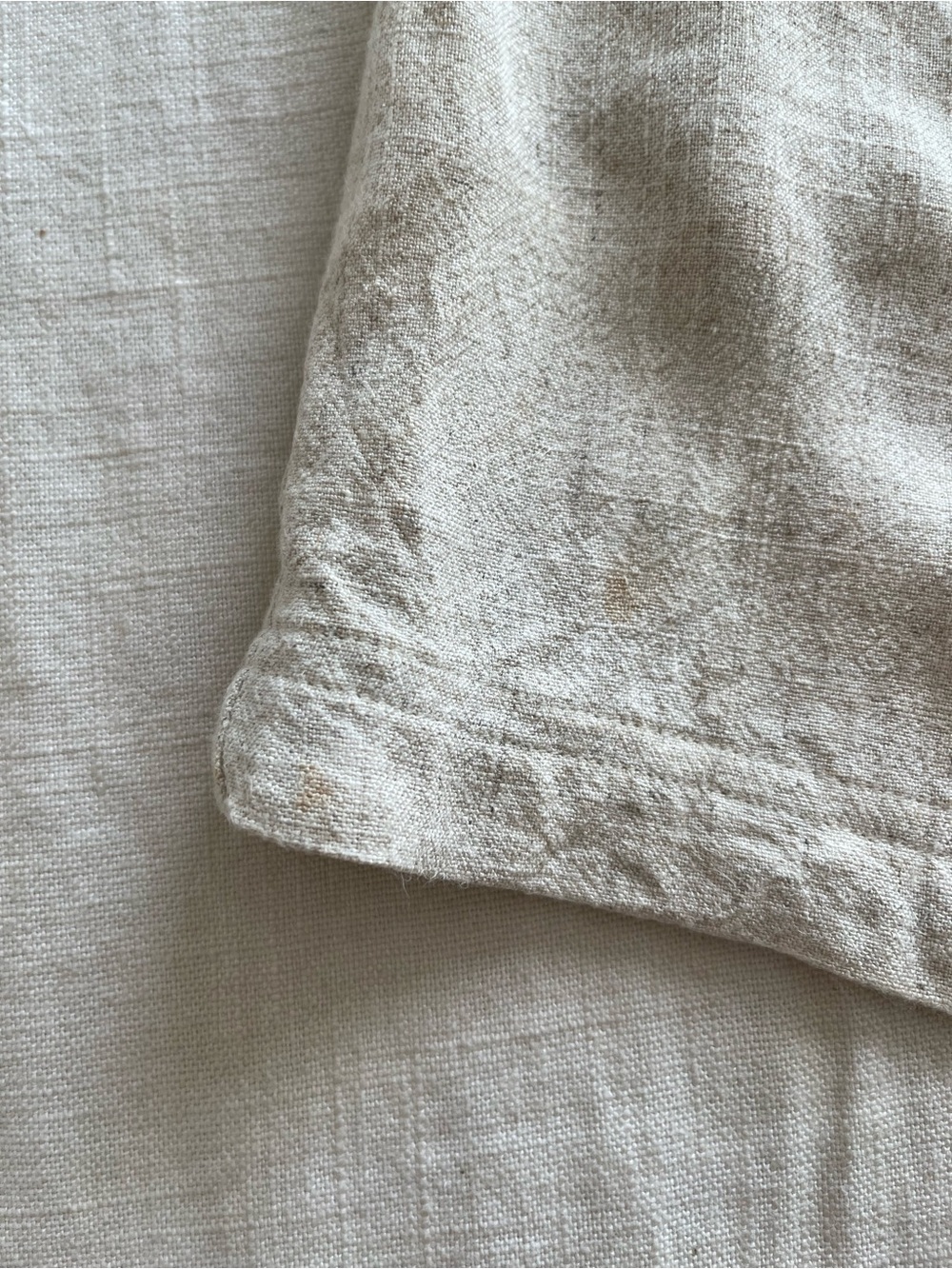 High-Waist Ruffle Paperbag Drawstring Linen Shorts - Picture 6 of 7
